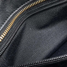 Load image into Gallery viewer, Ferragamo Gancini Tote Bag Black/Beige/Brown Nylon Canvas Leather
