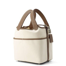Load image into Gallery viewer, HERMES ★Picotin Lock Cargo Ecru/Etoupe Towar Goeran Swift Leather Size PM

