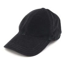 Load image into Gallery viewer, PRADA Corduroy cap Size M Black2HC274 Cotton100%
