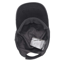 Load image into Gallery viewer, PRADA Corduroy cap Size M Black2HC274 Cotton100%
