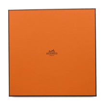 Load image into Gallery viewer, HERMES Carre: New Paris Lovers Size 55 White/Grease//Caramel Silk100%
