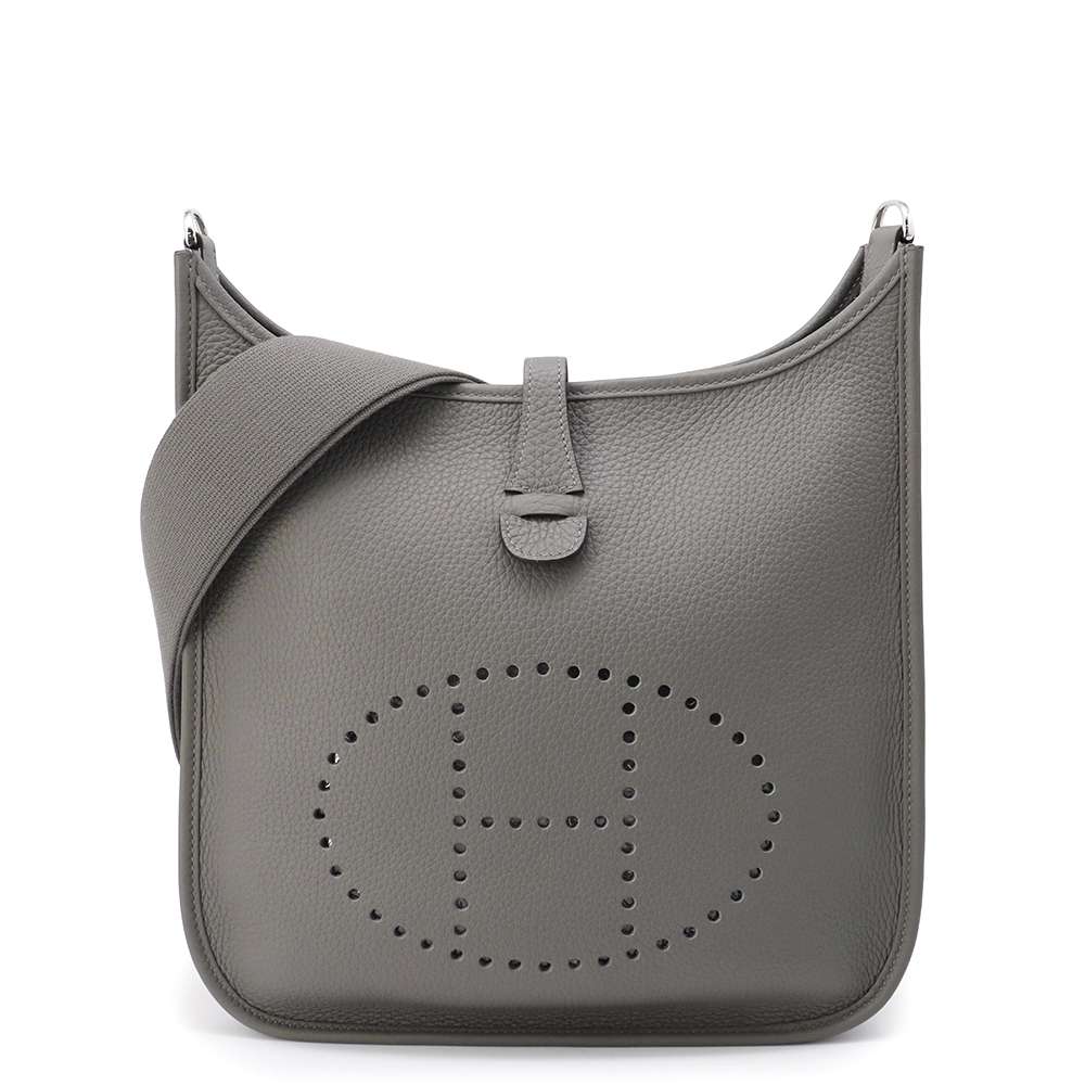 HERMES Evelyne 3 Gris Meyer Taurillon Clemence Size PM