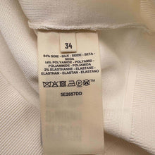 Load image into Gallery viewer, HERMES Coaching Relief Long Sleeve Knit Size 34 Blancasse Silk84% Nylon14% Polyurethane2%
