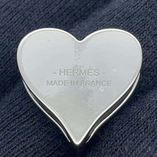 Load image into Gallery viewer, HERMES Tea Time Heart ScarfRing Red Metal
