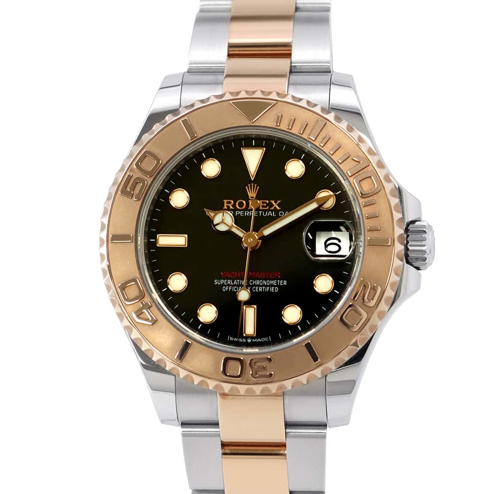 ROLEX Yacht-Master 37 W37mm Stainless Steel K18PG Black Dial268621