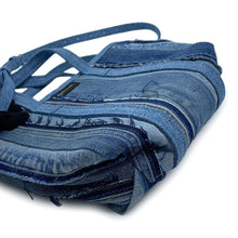 将图像加载到图库查看器中，BALENCIAGA Barbes 2WAYBag Blue671404 Denim Size Small
