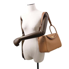 Load image into Gallery viewer, HERMES Lindy Gold Taurillon Clemence Size 26

