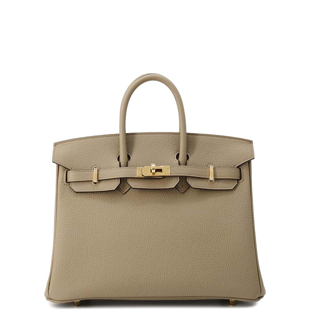 HERMES Birkin Beige Marfa Togo Leather Size 25