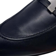 将图像加载到图库查看器中，HERMES Mocassins Paris loafers Black Leather Size 42
