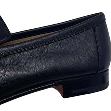 将图像加载到图库查看器中，HERMES Mocassins Paris loafers Black Leather Size 42
