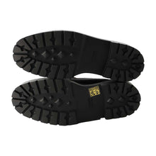 Load image into Gallery viewer, HERMES Mocassins Icon Loafers Black Calf Leather Sheepskin Size 38.5
