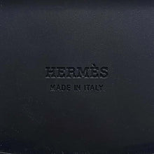 Load image into Gallery viewer, HERMES Mocassins Icon Loafers Black Calf Leather Sheepskin Size 38.5
