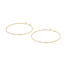Load image into Gallery viewer, TIFFANY&amp;Co. Elsa Peretti Diamond Hoop Earrings Size Medium60018046 18K Yellow Gold
