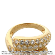将图像加载到图库查看器中，CARTIER Double Mimi Ring Size 53/#13 18K Yellow Gold
