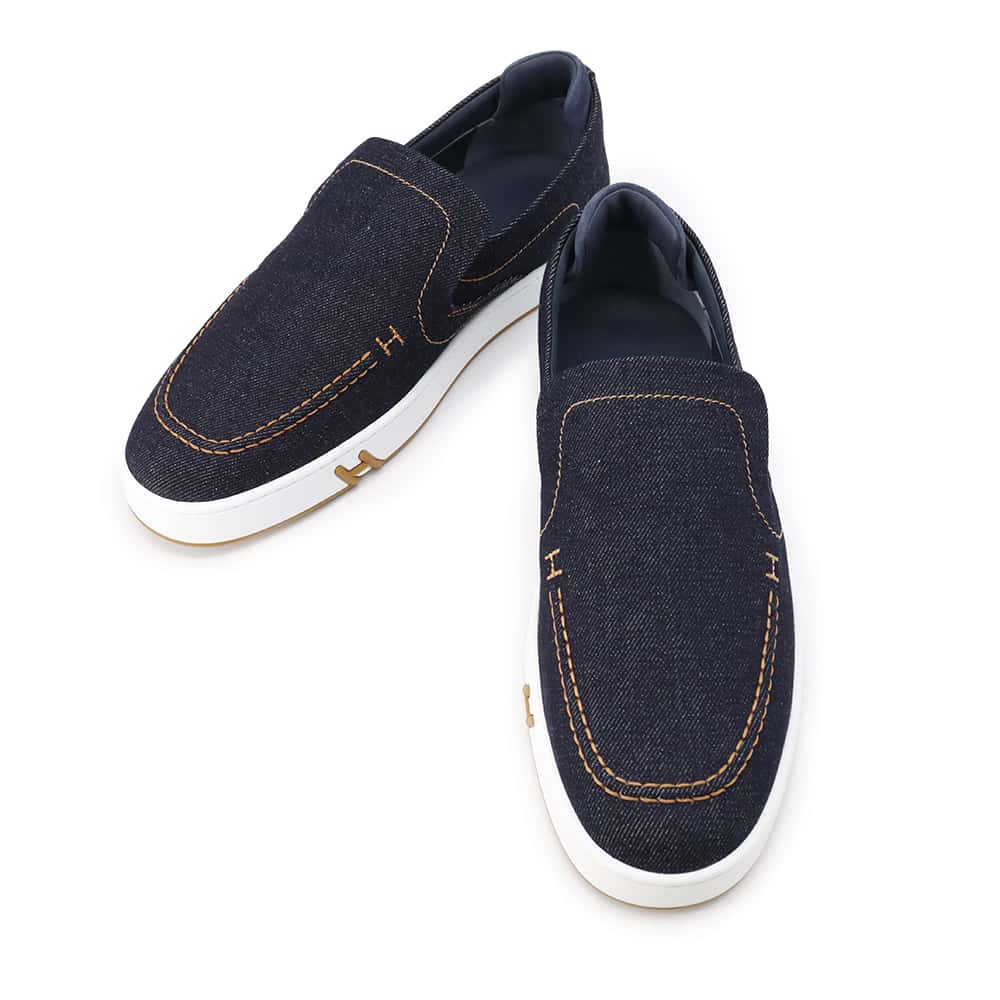 HERMES Kiddy Sneakers Blue Brut/Blue Celeste Denim Rubber Size 42