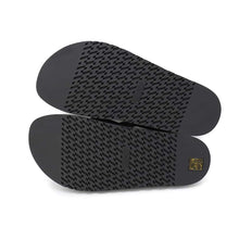 Load image into Gallery viewer, HERMES Kazimir Sandals Black Leather Nylon Size 42
