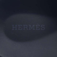 Load image into Gallery viewer, HERMES Kazimir Sandals Black Leather Nylon Size 42
