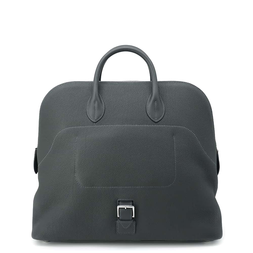 HERMES Bolide Backpack New Vert Fonce Togo Leather Swift Leather