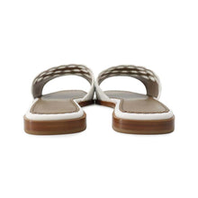 Load image into Gallery viewer, HERMES Frog Sandals White/Brown Leather Size 38 1/2
