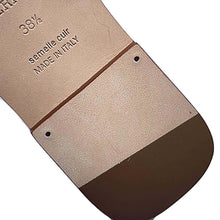 Load image into Gallery viewer, HERMES Frog Sandals White/Brown Leather Size 38 1/2
