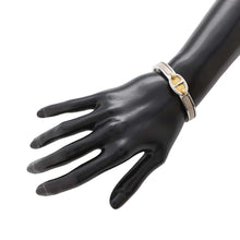 将图像加载到图库查看器中，HERMES Mini Clic Chaine d&#39;Ancre Bracelet Size PM Marong rasse Metal Enamel
