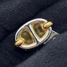 将图像加载到图库查看器中，HERMES Mini Clic Chaine d&#39;Ancre Bracelet Size PM Marong rasse Metal Enamel
