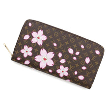 将图像加载到图库查看器中，LOUIS VUITTON LV × TM Zippy Wallet Sakura Brown/PinkM13433 Monogram
