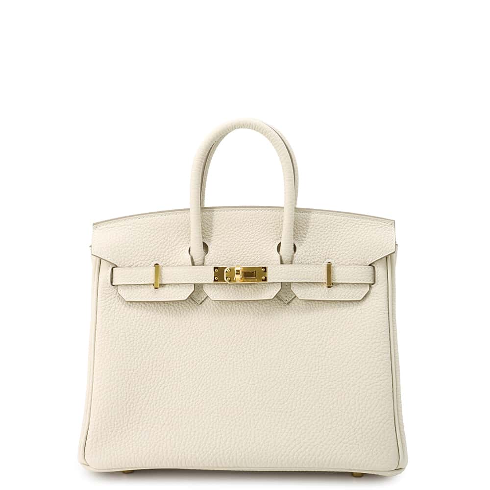 HERMES Birkin Craie Togo Leather Size 25