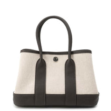 Load image into Gallery viewer, HERMES Neo Garden Ecru/Beige/Ebene Toile H Viking Negonda Leather Size 23
