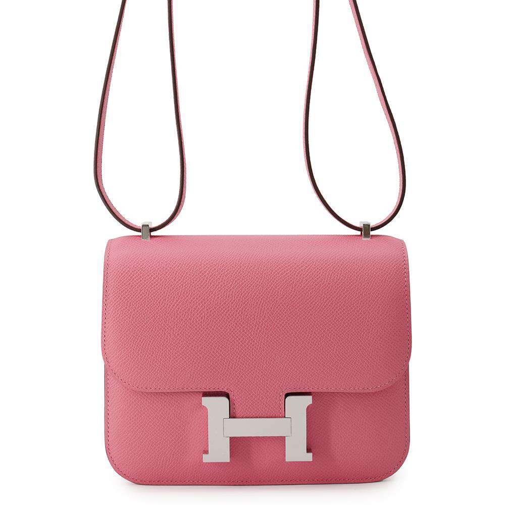 HERMES Constance3 Miroir Rose Azalee Epsom Size Mini