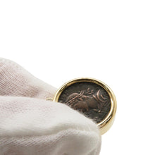 Load image into Gallery viewer, BVLGARI ★Ancient Coin Key Chain 18K Yellow Gold
