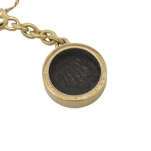 将图像加载到图库查看器中，BVLGARI Ancient Coin Key Chain 18K Yellow Gold
