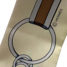 将图像加载到图库查看器中，HERMES Twilly GRAND TRALALA Rose Poudre/Jaune Pale/Gris Pearl Silk100%
