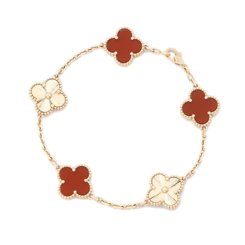 Van Cleef & Arpels Vintage Alhambra Bracelet 5 motifsVCARP7RP00 18K Pink Gold