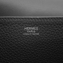 Load image into Gallery viewer, HERMES Halzan Black Taurillon Clemence Size 25
