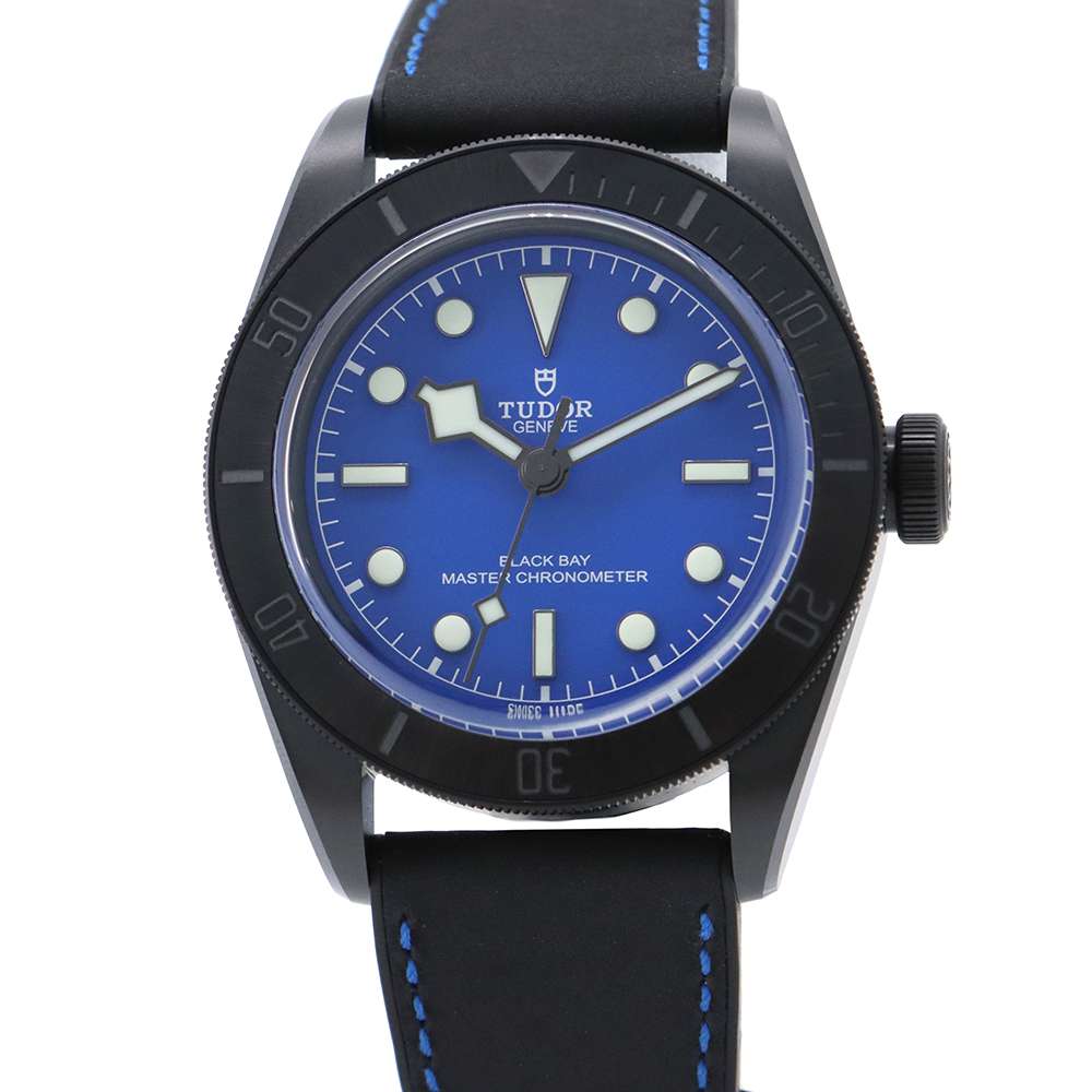TUDOR Black Bay Ceramic W41mm Ceramic Leather Rubber Blue Dial79210CNU