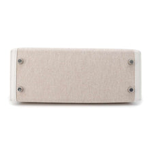 Load image into Gallery viewer, HERMES Kelly Sellier Ecru/New White Toile H Swift Leather Size 25
