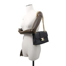 Load image into Gallery viewer, CELINE Teen Victoire ChainShoulder Bag Black116593 Calf Leather
