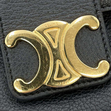 Load image into Gallery viewer, CELINE Teen Victoire ChainShoulder Bag Black116593 Calf Leather
