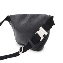 Load image into Gallery viewer, GUCCI GG embossed crossbody bag Black645093 Leather
