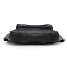 Load image into Gallery viewer, GUCCI GG embossed crossbody bag Black645093 Leather

