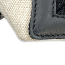 Load image into Gallery viewer, BALENCIAGA Navy Cabas S Natural/Black339933 Canvas Leather Size S
