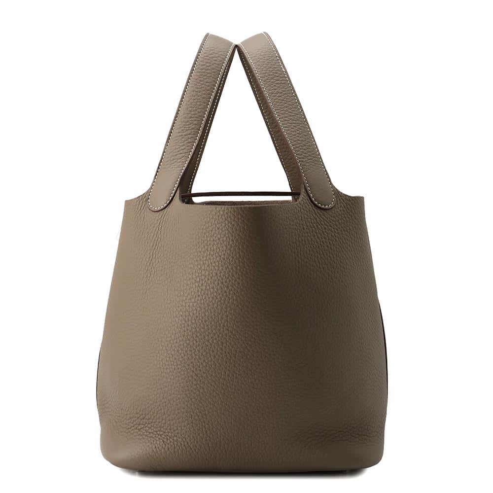 HERMES Picotin Lock Etoupe Taurillon Clemence Size MM