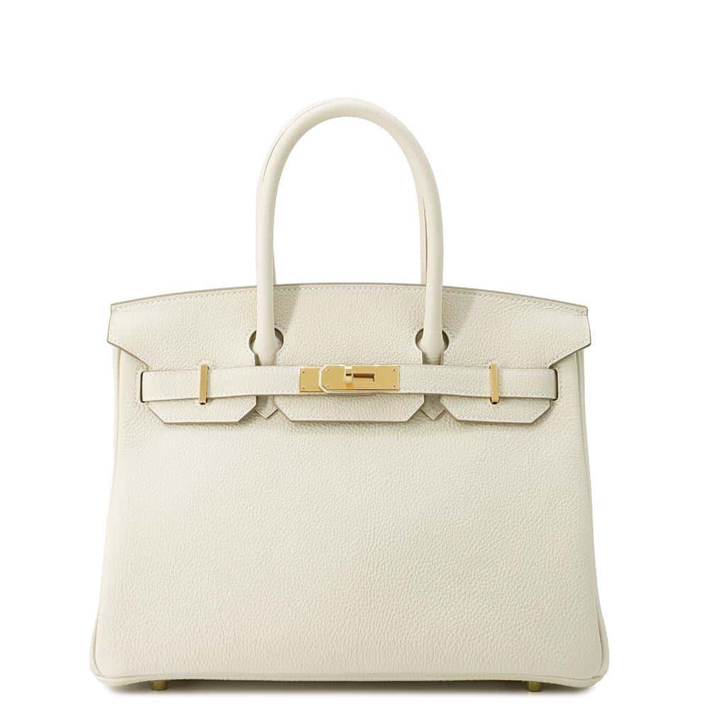 HERMES Birkin Craie Togo Leather Size 30