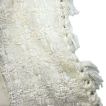 Load image into Gallery viewer, CHANEL CamelliaButton Tweed Jacket Size 36 WhiteP24873 Cotton52% Rayon16% Acryl12% Polyurethane9% Polyester8% Wool 3%
