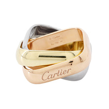 Load image into Gallery viewer, CARTIER Trinity Cushion Ring Large Model Size 53/#13B4239900 K18YG K18WG K18PG

