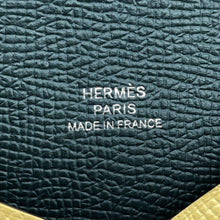 Load image into Gallery viewer, HERMES Calvi Verso Jaune Poussin/VertMoyen Epsom
