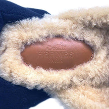 Load image into Gallery viewer, HERMES ★Oz Mule Natural/Ecru Chevre Velour Sheepskin Size 36
