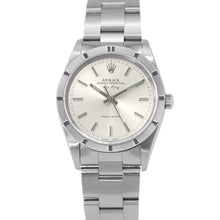 将图像加载到图库查看器中，ROLEX Air-King W34mm Stainless Steel Silver Dial14010M
