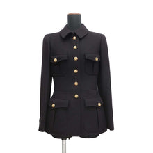 Load image into Gallery viewer, CHANEL Gripoa Button Jacket Size 38 BlackP08277 Wool 100%
